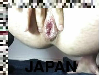 Expand Japanese anal with cream