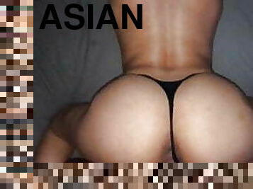 asiatisk, rumpe, doggy, kone, eldre, milf, hjemmelaget, rumpe-booty, cougar