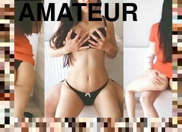 cul, chatte-pussy, amateur, ejaculation-sur-le-corps, ados, décapage, résille, chevauchement, bout-a-bout, fétiche