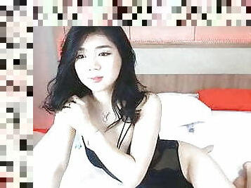 asiatique, masturbation, orgasme, jouet, webcam