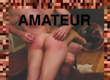 pussy, amatør, bdsm, par, fingret, kinky, søt, perfekt, spanking, spredning