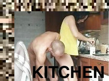 morning sex in the kitchen (angle 1)