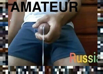 masturbation, amateur, ejaculation-sur-le-corps, énorme-bite, black, secousses, sale, solo, bite