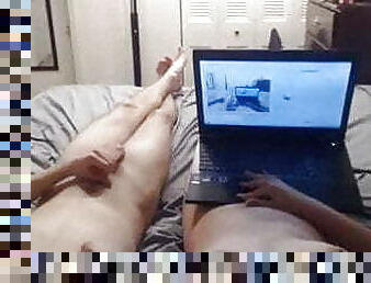 amador, casal, fudendo, webcam, chupando