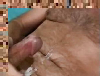 Jerking my cock on vacation! I came so hard!