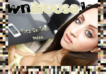 Stephanie Knight in Tits On The Menu - DownblouseJerk