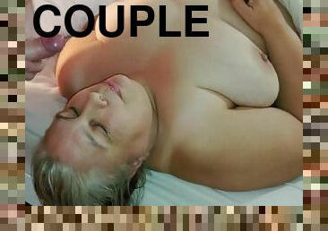 tetas-grandes, masturbación, amateur, madurita-caliente, pareja, regordeta-chubby, facial, corrida, tetas, masivo