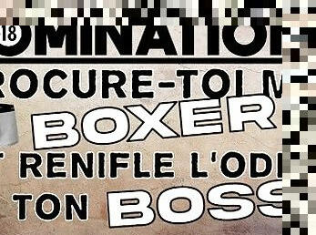 SNIFF L'ODEUR DES COUILLES DE TON BOSS - DOMINATION Français