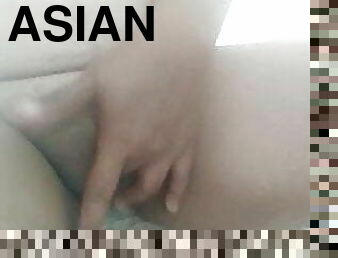 asiatisk, fisse-pussy, moden, fingering, fillipinsk