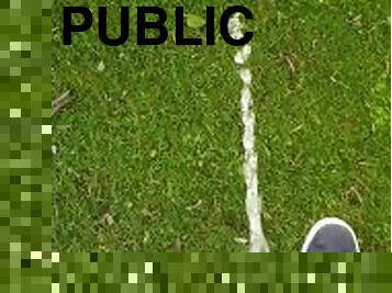 Pissing in a public park!! ????????