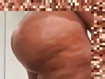 Bbw pawg huge ass tits shower boss pov
