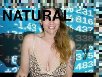 Topless Stock Tips with CryptoGirl WildRiena Crypto Talk Natural Tits Nipple Touch Naked News