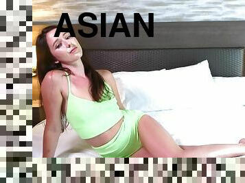 asiatisk, amatør, skønheder, blandede-racer, pornostjerne, creampie, synsvinkel, kær, kinesisk, koreansk