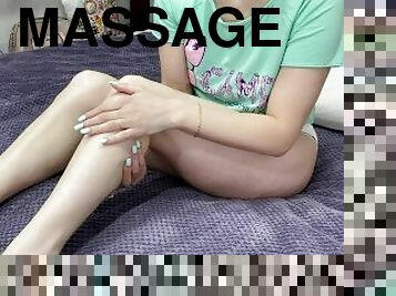 amatør, massage, fødder, kær, perfekt, fetish, solo, hvid, ben, tæer