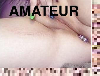 grosse, masturbation, orgasme, giclée, amateur, milf, belle-femme-ronde, doigtage, gode, bout-a-bout