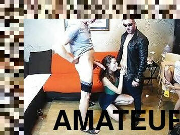 Adult Amateur Group in Crazy Russian Webcam Show