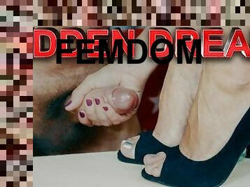 Sweety Handjob on Feet and Shoes Heels