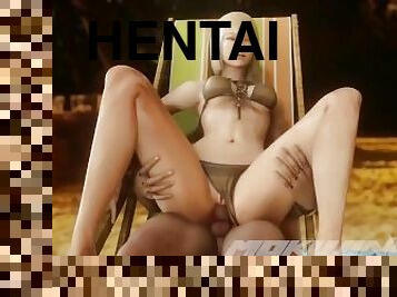 julkinen, anaali, typykät, pilluuntulo, ranta, blondi, hentai, 3d, bikini, vaatteet-päällä