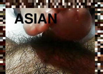 asia, amatir, pijat, penis