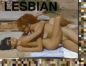 lesbo-lesbian, pornotähti, vuosikerta, klassinen, retro