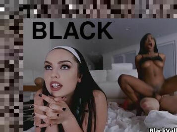 Drilling Big Tit Black Behind Provocative Room Mate