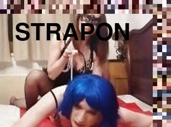 strapon, anal, bdsm, slave, tøs, kælling, knepning-fucking, femidom