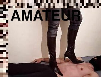 amatööri, bdsm, pari, jalat, fetissi, sidonta, saappaat, korkeat-korot