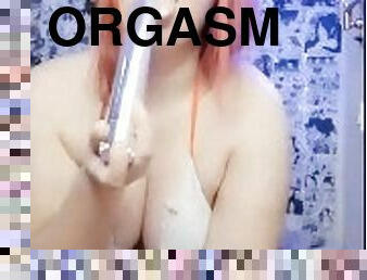 gros-nichons, masturbation, orgasme, giclée, solo, espagnol