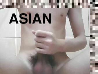 asia, mandi, mastubasi, pelajar, amatir, homo, handjob-seks-dengan-tangan-wanita-pada-penis-laki-laki, sentakkan, akademi, sperma