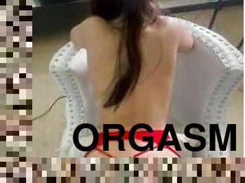 posisi-seks-doggy-style, tua, orgasme, amatir, buatan-rumah, latina, pasangan, sudut-pandang, pacar-perempuan, lebih-tua