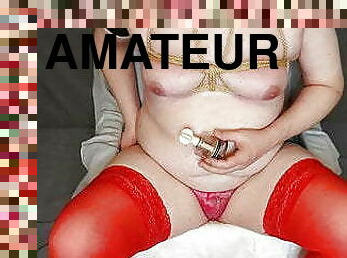 grosse, mamelons, amateur, anal, jouet, gay, allemand, bdsm, belle-femme-ronde, bondage