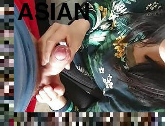 asiatisk, glasögon, kontor, sekreterare, amatör, avsugning, cumshot, milf, pov, kåt