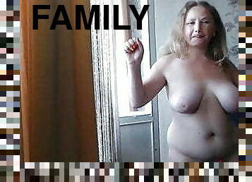 gros-nichons, belle-femme-ronde, famille, webcam, tabou