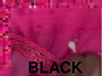 masturbation, giclée, amateur, ejaculation-sur-le-corps, énorme-bite, interracial, branlette, black, culotte, ejaculation