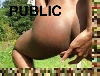 masturbation, en-plein-air, public, amateur, ébène, gay, butin, solo, parc, taquinerie