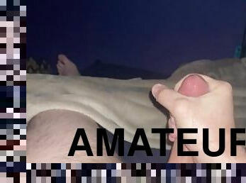 énorme, masturbation, amateur, ejaculation-sur-le-corps, énorme-bite, ados, branlette, sale, ejaculation, solo