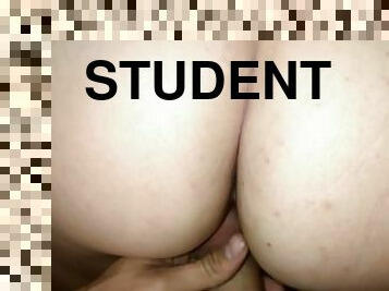 Fucked close to a young student in various positions