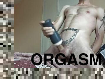 orgasme, amateur, ejaculation-sur-le-corps, gay, solo