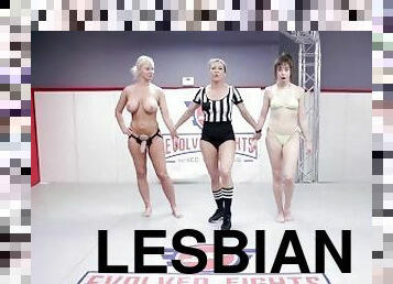 arnés, lesbiana, lucha-libre