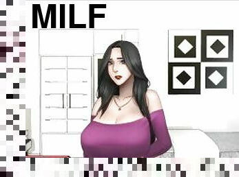 milf, horny, anime, hentai