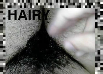 very hairy guy shows all his body hairy
