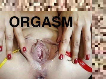 extrem, masturbare-masturbation, sfarcuri, orgasm, pasarica, tasnit, jet-de-sperma, laba, pirsing, stramta