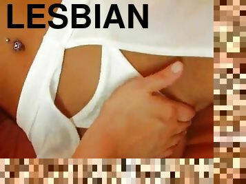 Lesbians lesson on doggystyle fucking