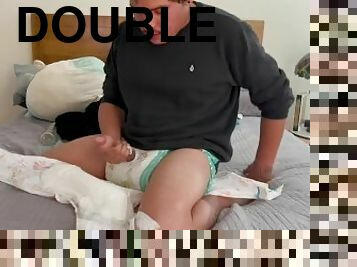 Double Diaper Fun Full Vid on JFF ABDL