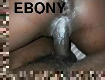 POV FAT ASS EBONY CREAMING ON BBC WHILE RIDING [FULL VIDEO IN BIO]