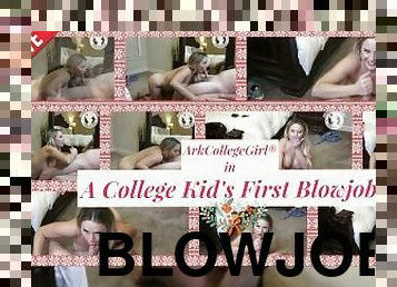 store-pupper, skolejente, blowjob, handjob, pov, første-gang, høyskole, cum, blond, pupper