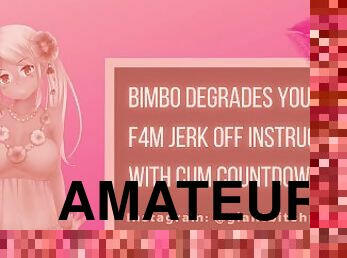 Bimbo Degrades and Humiliates You While Giving You Jerk Off Instructions COUNTDOWN- Erotic Audio JOI