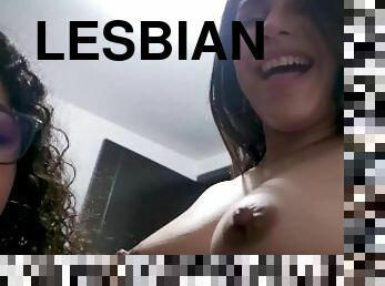 חובבן, קטעי-גמירות, לסבית-lesbian, לטינית, שלישיה, חברה