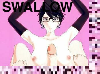 Bayonetta blow job and cumswallow. Video Game Hentai.