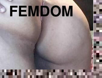 Femdom wants you to be a good whore and worship this fat ass. Full clip on OF.